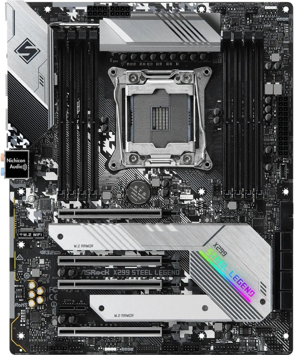 ASRock ASRock X299 Steel Legend LGA 2066 Intel motherboard — product photo