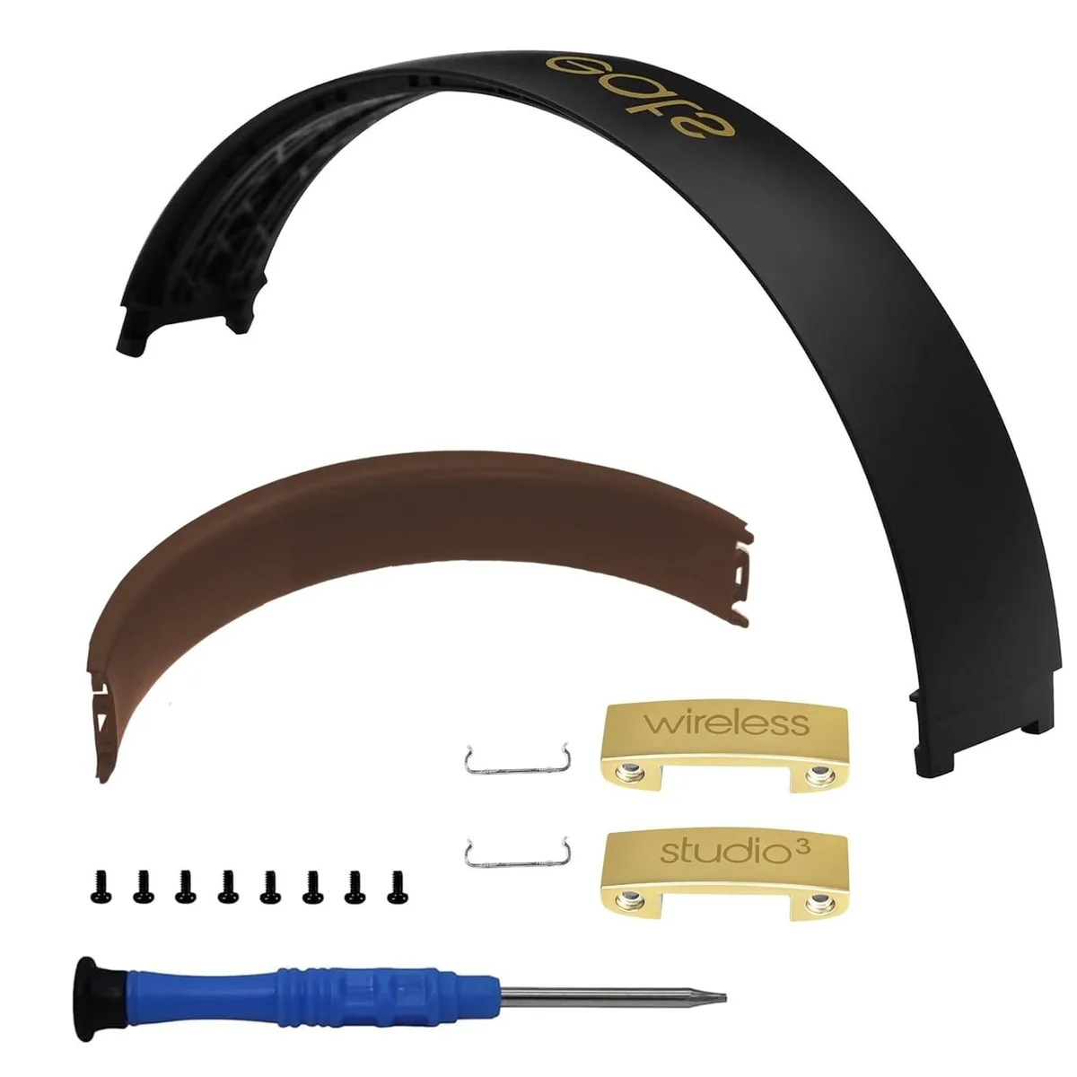Adafruit Adafruit Studio 3 Replacement Headband Hinge Cushion Kit Black Gold — product photo