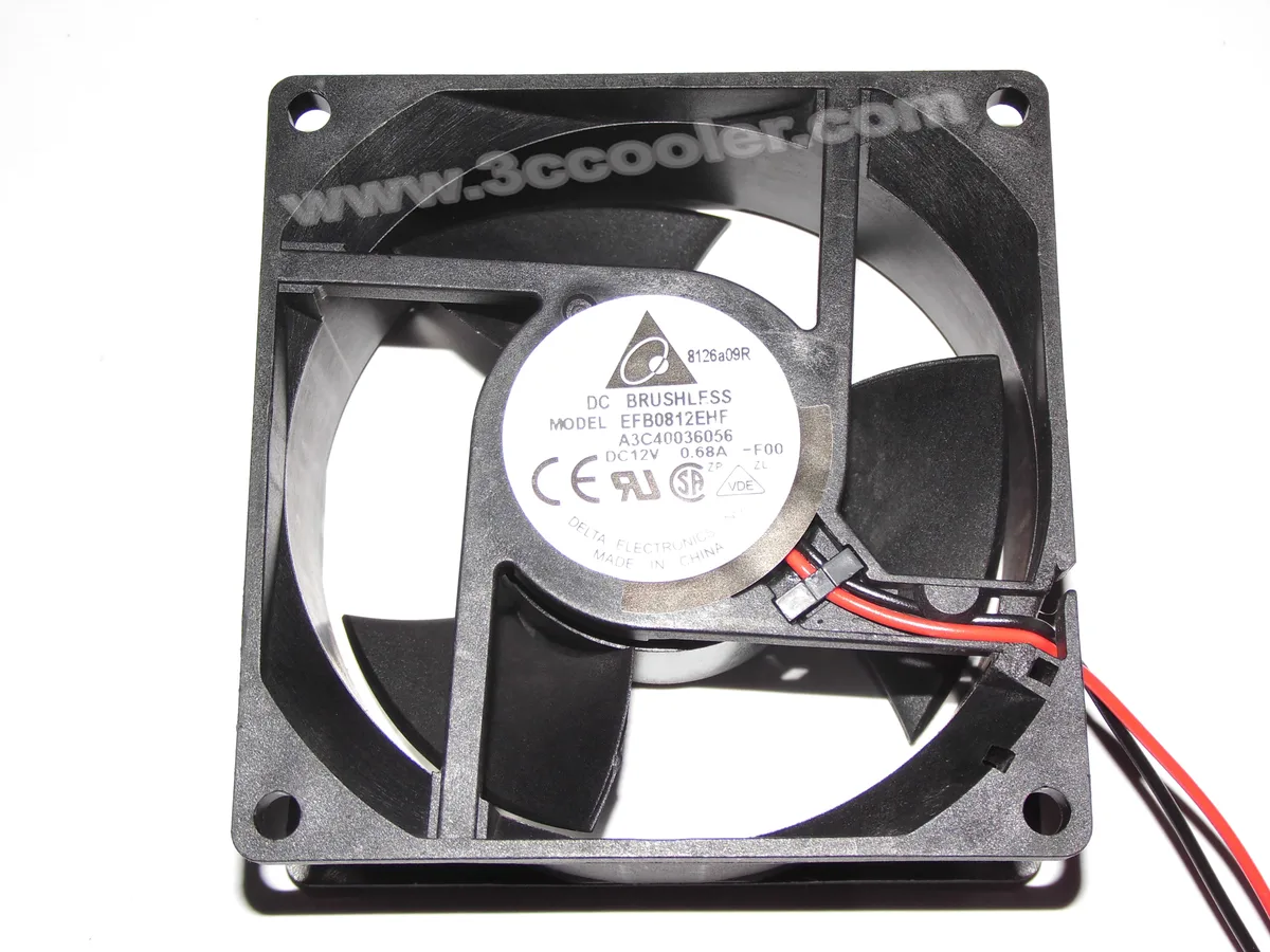 Zyvpee Zyvpee EFB0812EHF 80x32mm 12V 0.68A 2-wire 4000-4499 RPM case fan — product photo