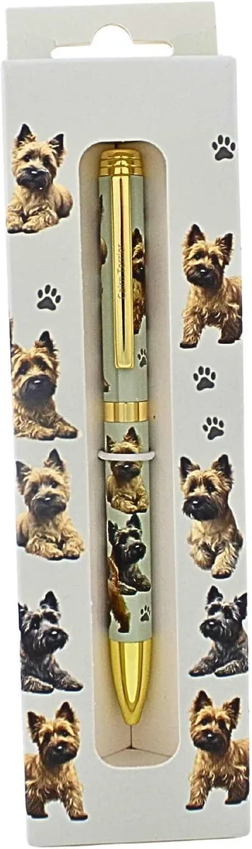E &amp; S Imports E &amp; S Imports Refillable Ball Point Pen Cairn Terrier Dog Gift Box — product photo