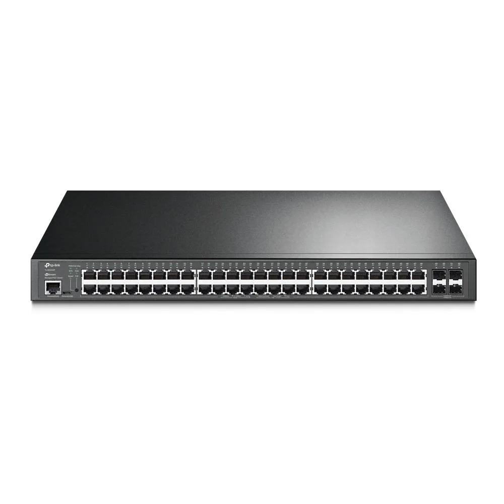 TP-Link TP-Link JetStream TL-SG3452P V1 network switch 48 x 10/100/1000 PoE+ 4 SFP 384 W — product photo