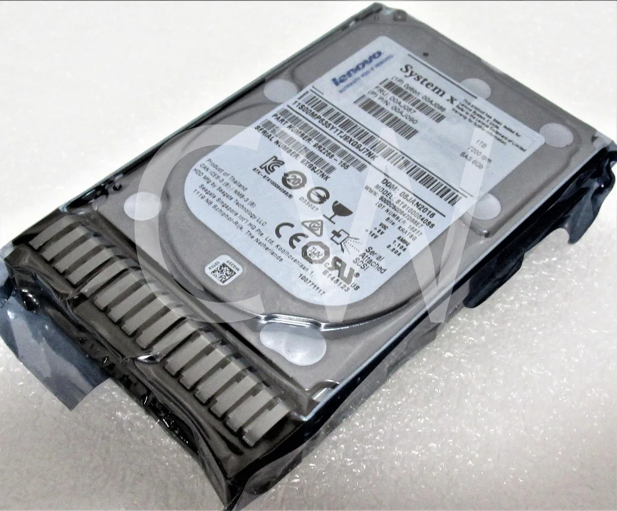 IBM IBM 00AJ087 00AJ086 00AJ090 1TB 7200RPM 2.5" SAS internal hard drive — product photo