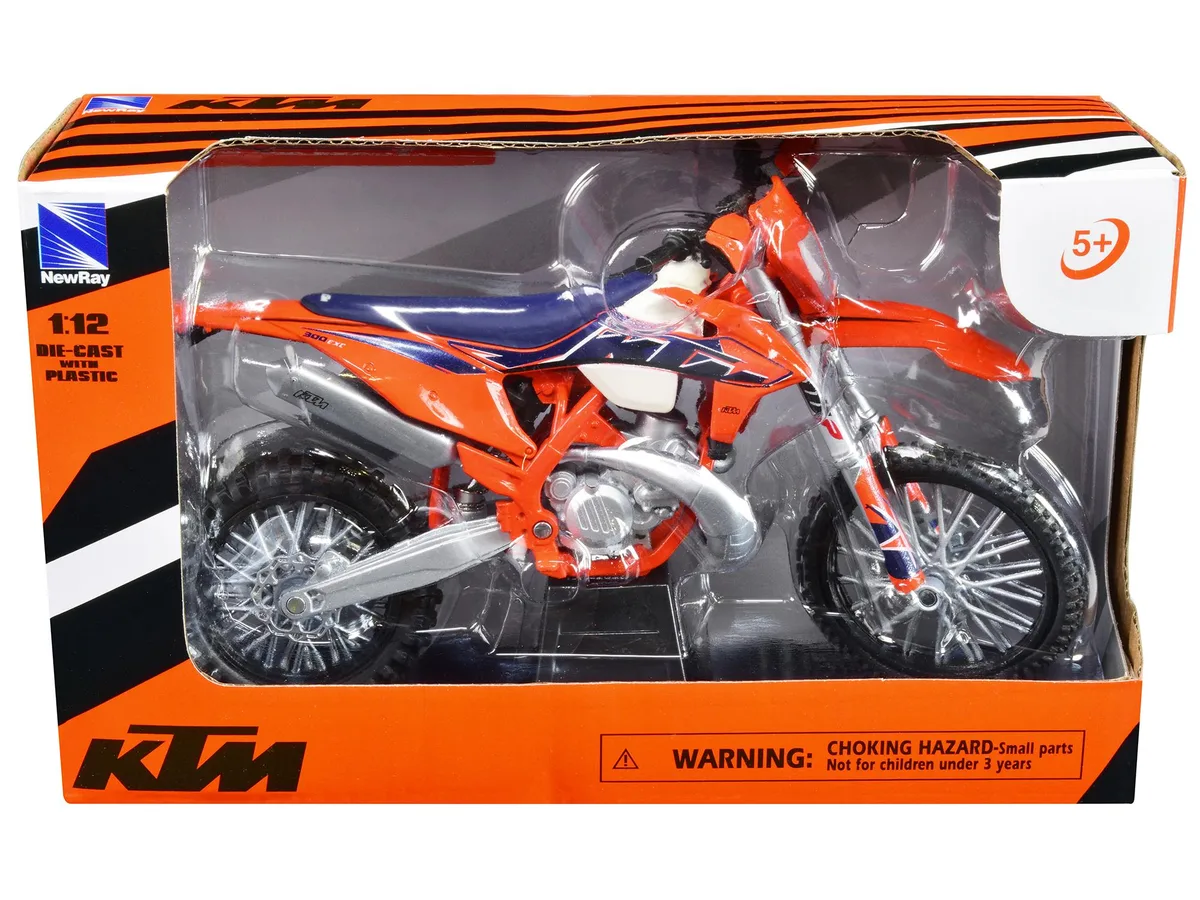 New Ray Toys New Ray Toys KTM 300 EXC-TPI Enduro Orange 1/12 Diecast Motorcycle — product photo