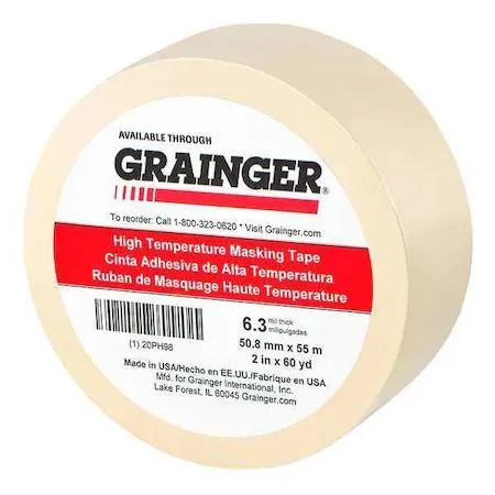 Zoro Select Zoro Select 20PH98 Painter's Tape 2 in x 60 yd 6.3 mil Tan Rubber — product photo