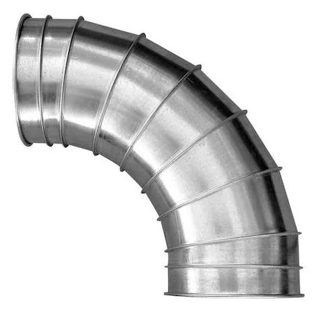 Nordfab Nordfab 8040400004 90 Degree Elbow 8 in Duct Dia Galvanized Steel 22 GA hvac control — product photo