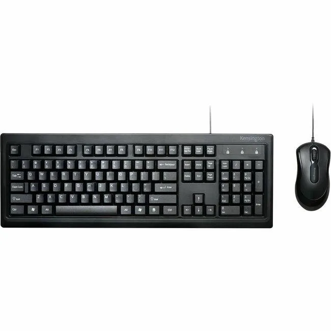 Kensington Kensington ValuKeyboard Desktop Set Wired USB-A Keyboard & Optical Mouse Black — product photo