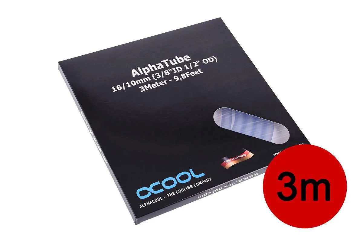 Alphacool Alphacool 1015268 AlphaTube HF 16/10 Clear tubing 3m — product photo