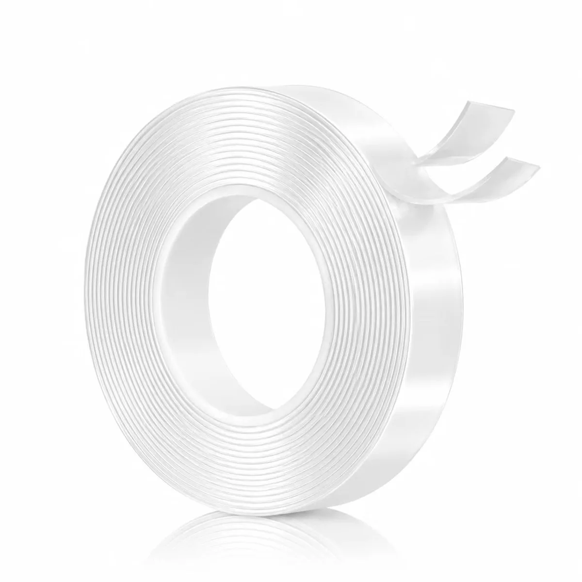 Clear double-sided nano tape roll half inch by ten feet