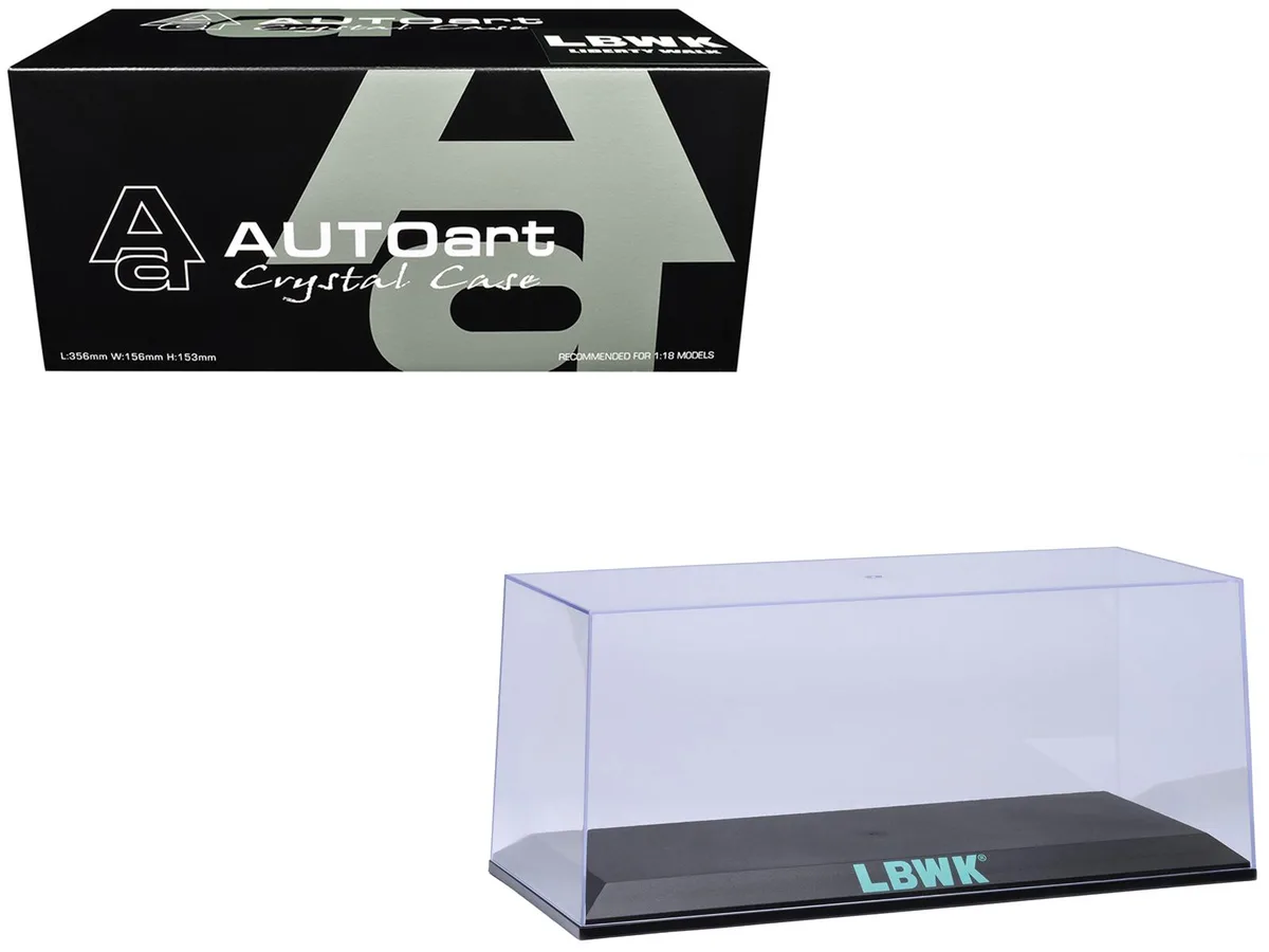 Autoart Autoart 1/18-1/24 Scale Display Case LBWK Green Logo 14x6x6 in — product photo