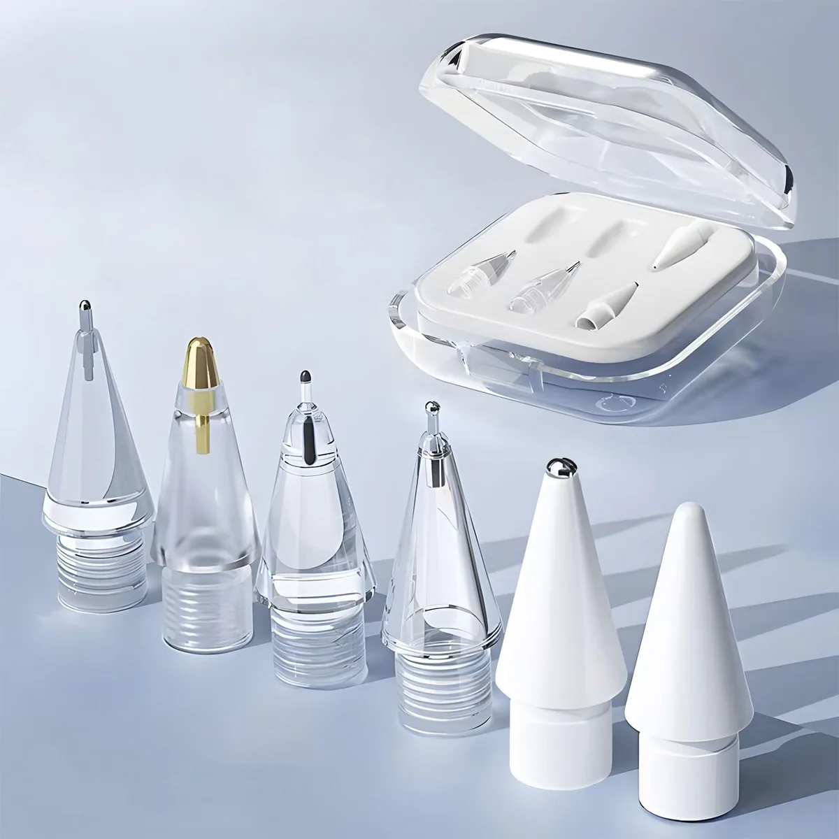 TODXARZC 6 Pack Apple Pencil Tips White RT004 — product photo
