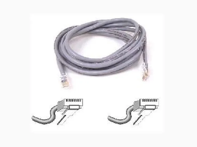 Belkin Belkin A3L791-09 network ethernet cable Cat 5E RJ45 male 9 ft gray — product photo
