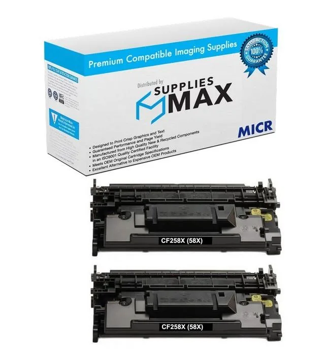 SuppliesMax SuppliesMax TRS02-81586-001_2PK MICR toner cartridge 2-pack 10000 pages — product photo