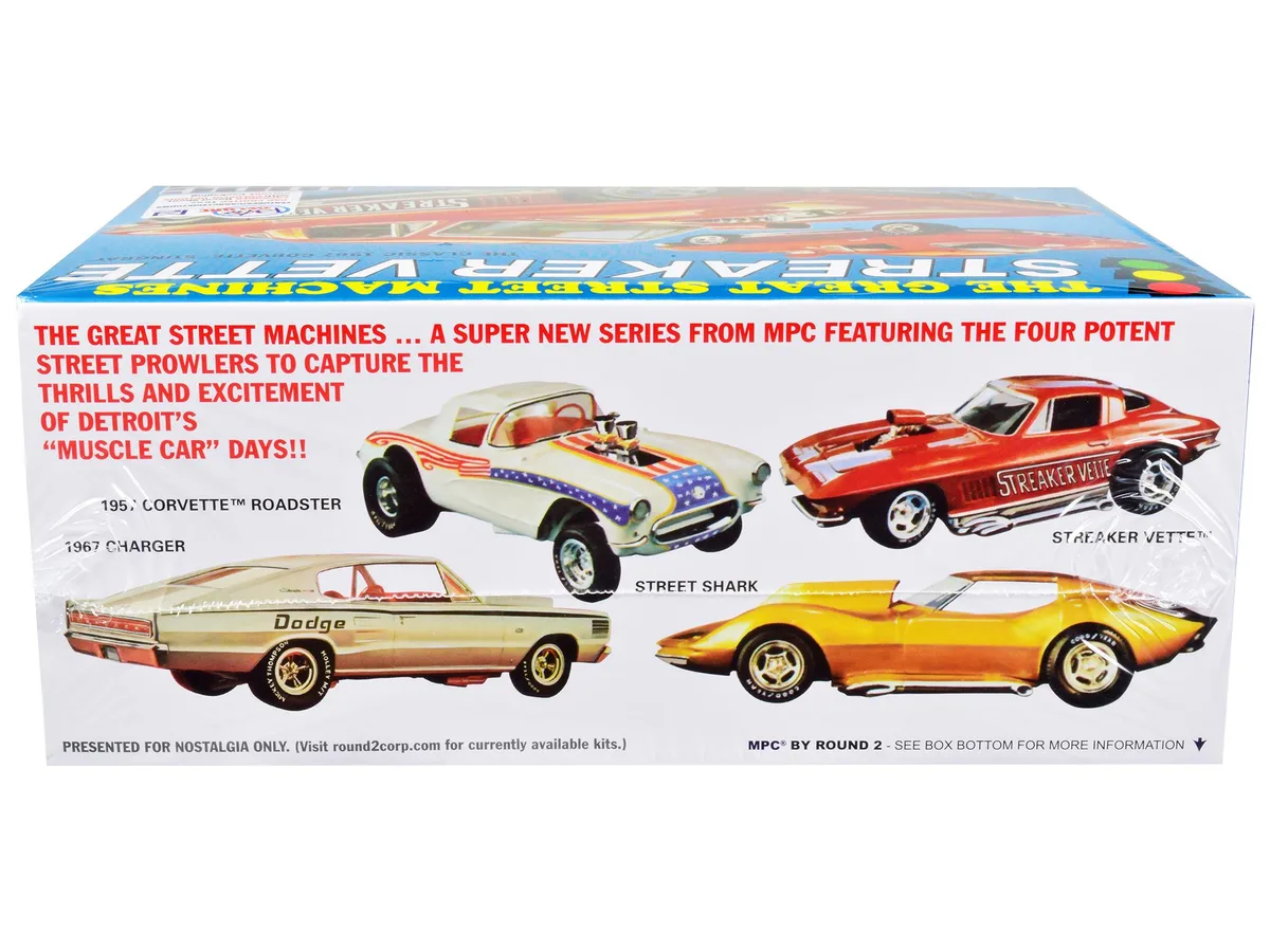Mpc Mpc 1967 Chevrolet Corvette Stingray Streaker Vette 1/25 Scale Model Kit 105 Parts — product photo