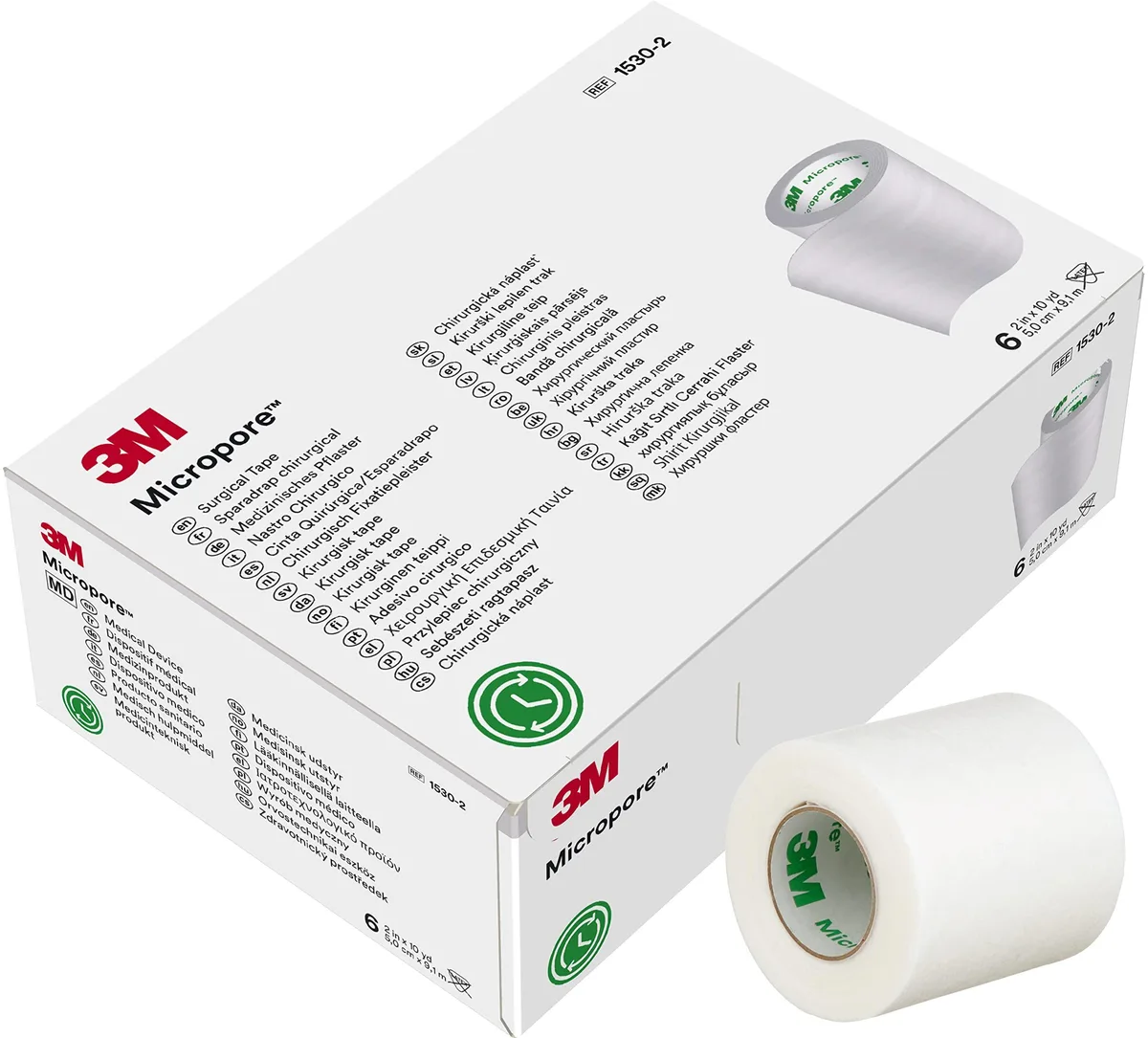  Micropore 1530-2 Surgical Tape White 10 Yds — product photo