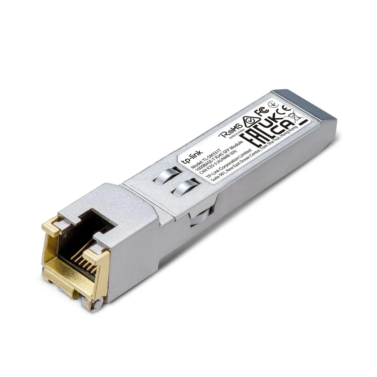 TP-Link TP-Link TL-SM331T 1000Base-T RJ45 SFP Module 1.25G Copper SFP Transceiver 2 in 1 accessory — product photo