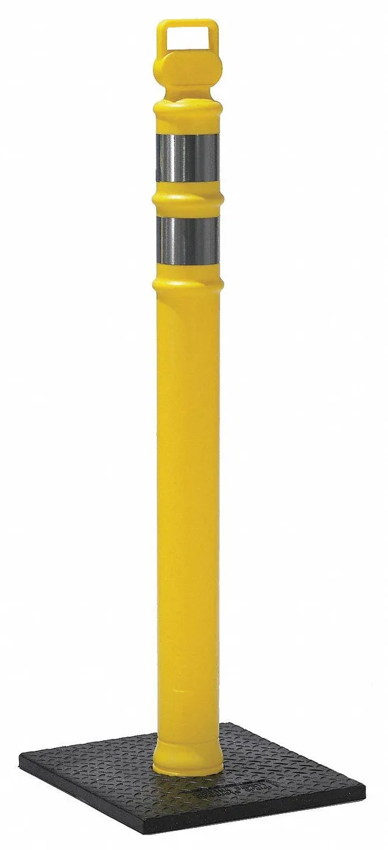 Cortina Companies Cortina Companies Delineator Post w/Base 45 in Yellow 747 traffic safety equipment — product photo