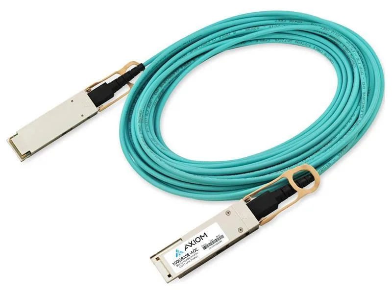 Axiom Axiom MFS1S50-V005E-AX 200GBASE-AOC to 2 100GBASE-AOC QSFP56 Active Optical Cable 5m — product photo