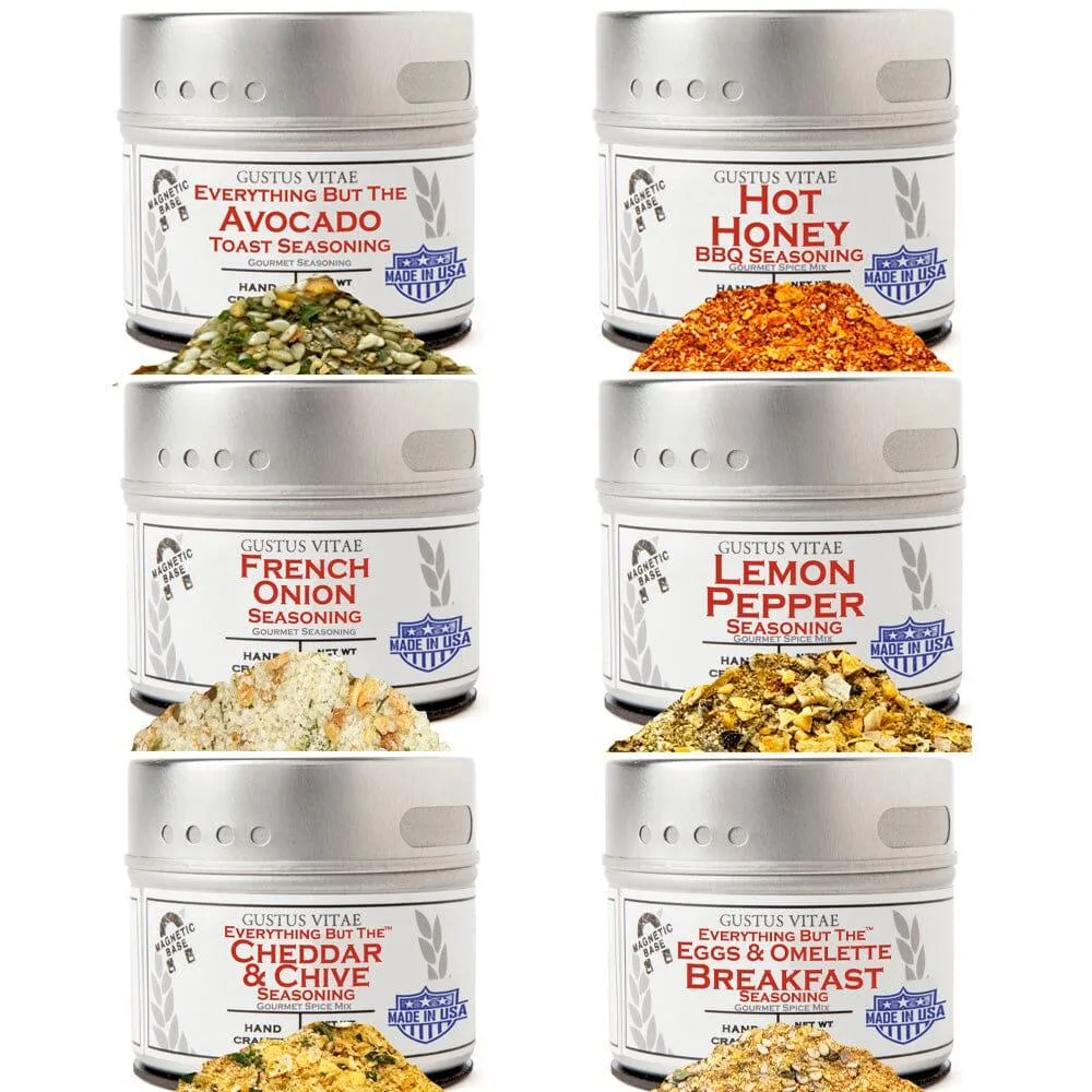 Gustus Vitae Condiments Gustus Vitae Condiments Breakfast &amp; Brunch Seasoning Set 6-pack — product photo