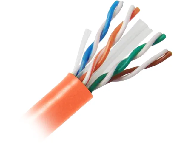 Nippon Labs Nippon Labs C6U-5385RO network ethernet cable Cat 6 1000 ft Orange 23 AWG UTP — product photo