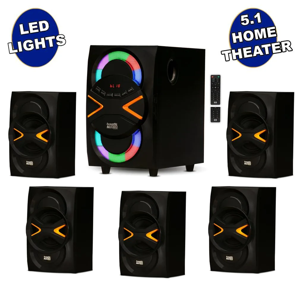 Acoustic Audio Acoustic Audio AA5210 5.1 home audio speaker system — product photo