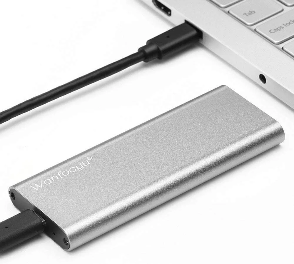 Corn Electronics Corn Electronics USB 3.1 Gen 2 10Gbps M.2 NVMe Enclosure Cooling Fin Design — product photo