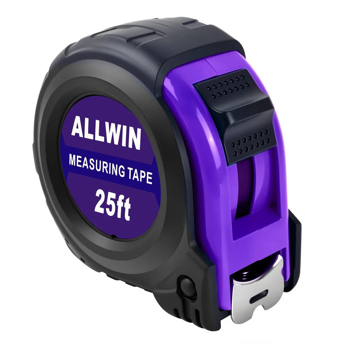 25 ft Tape Measure with Fractions - Purple — product photo