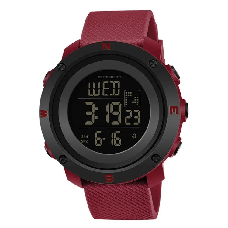 allentian allentian 361 watch red 50mm 30m waterproof — product photo