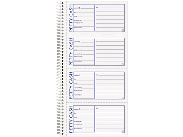 TOPS TOPS 4109 Petty Cash Receipt Book 200 Sets 50 Sheets 4 Forms Per Sheet 2-Part Carbonless — product photo