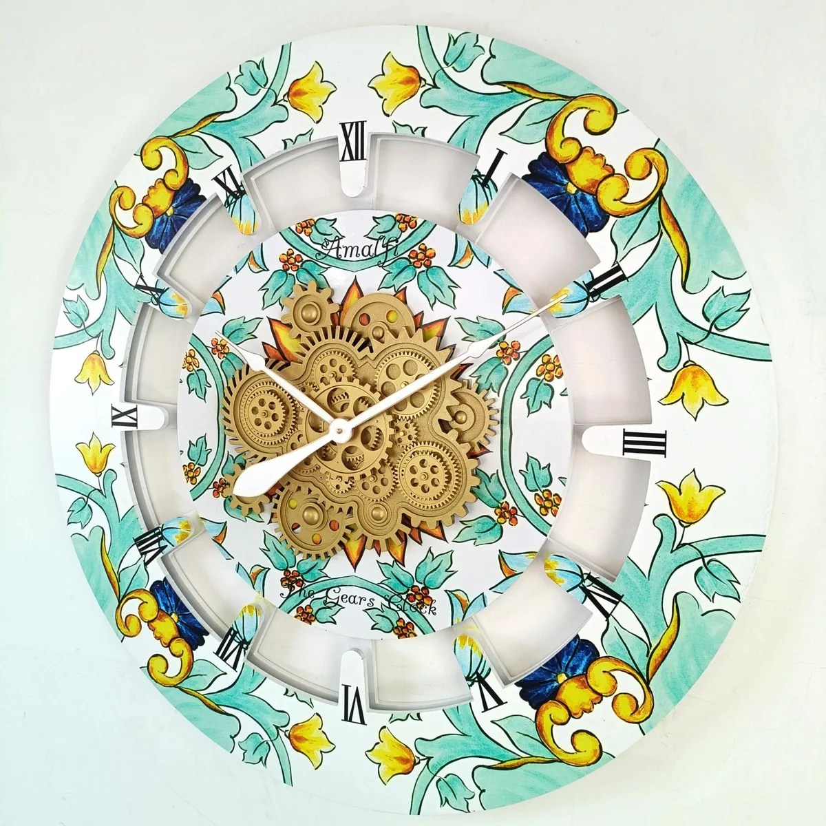 The Gears Clock The Gears Clock Italy Line 24 inch Round 36 inch Wall Clock — product photo