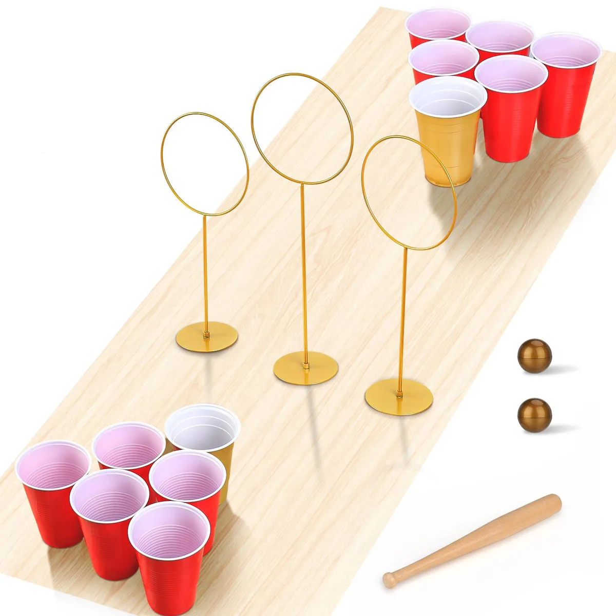  Worry Free Gadgets ewqgdq13t Game Set 12 Cups 3 Goal Posts — product photo