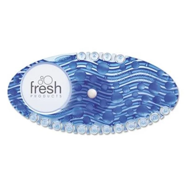 Box of ten blue solid air freshener units with cotton blossom scent