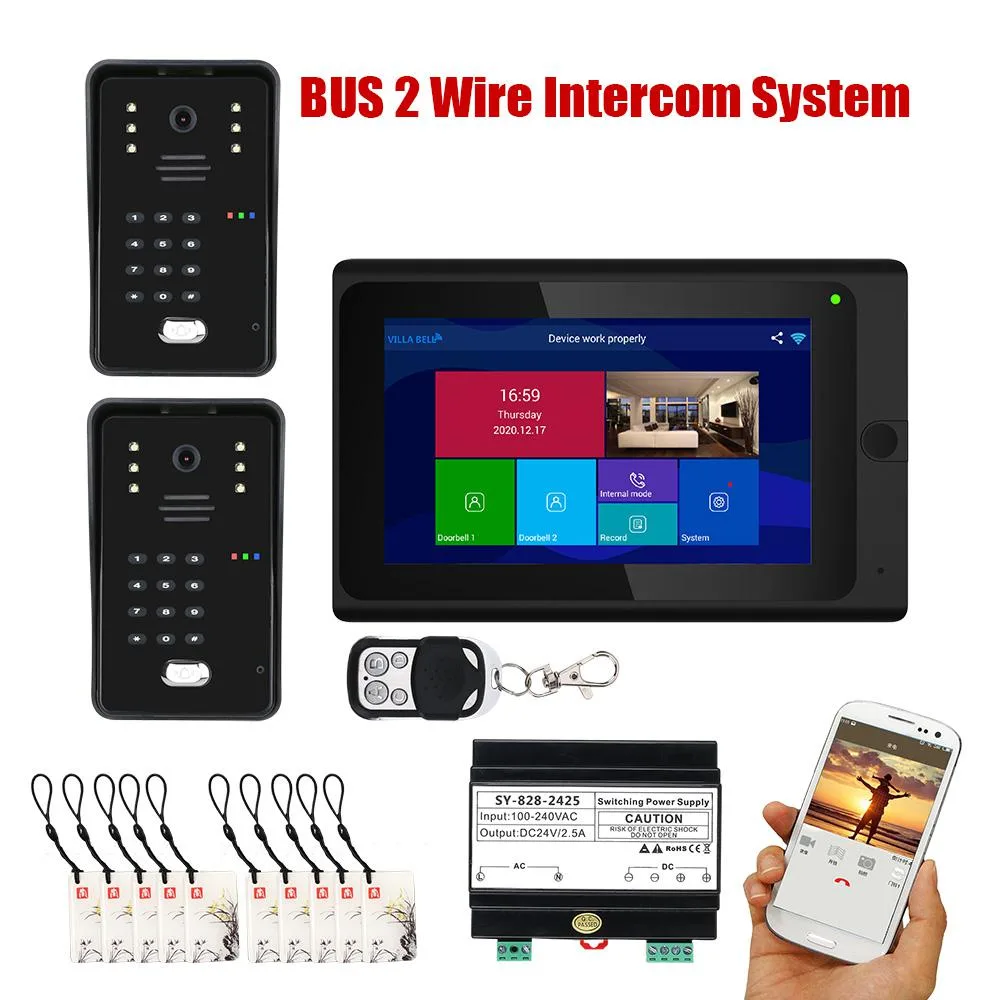 visiPower visiPower 2-Wire Video Door Phone 4.7" 2 Doorbell + 1 Monitor — product photo