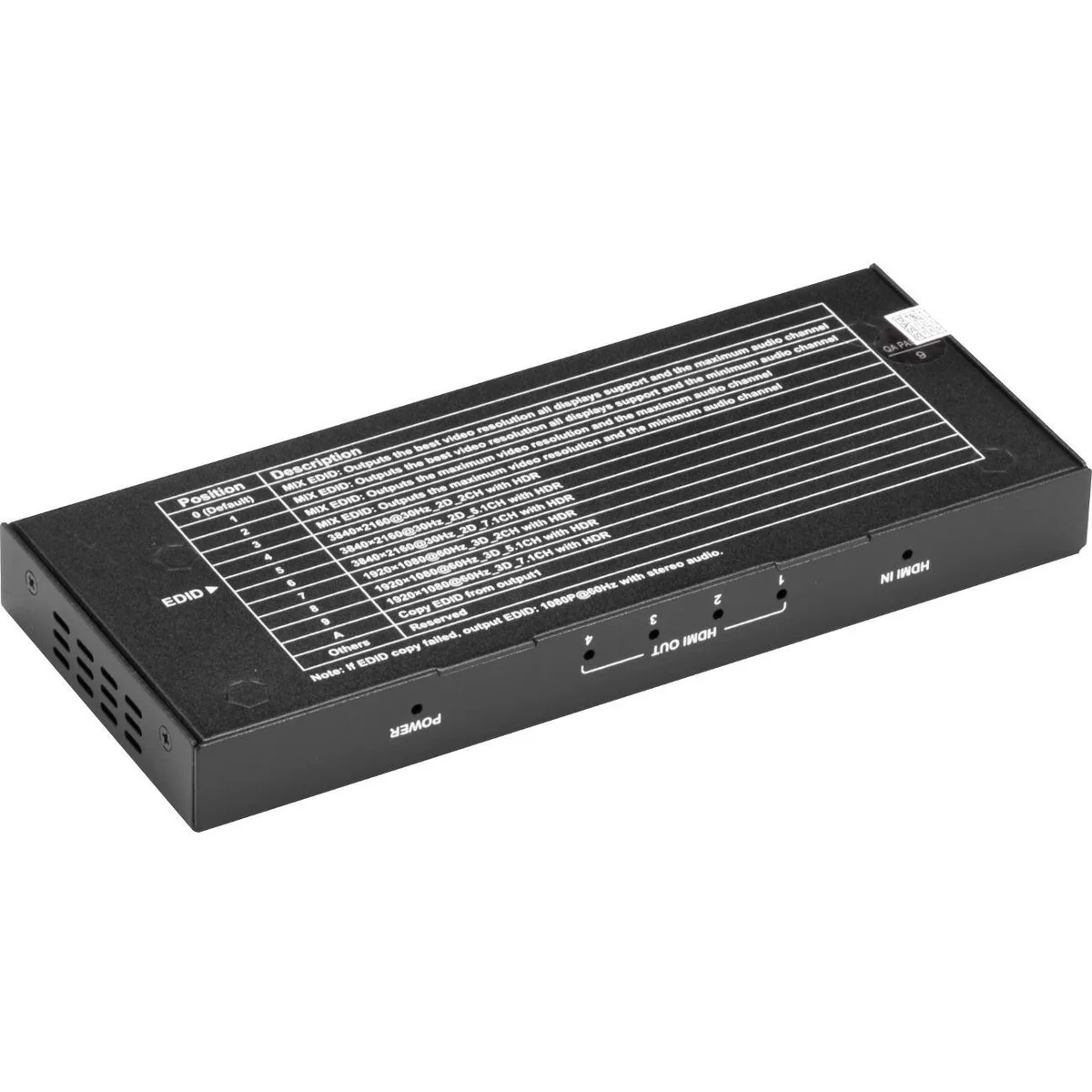 Black Box Corporation Black Box Corporation VSP-HDMI2-1X4 1x4 HDMI 2.0 4K60 Splitter — product photo