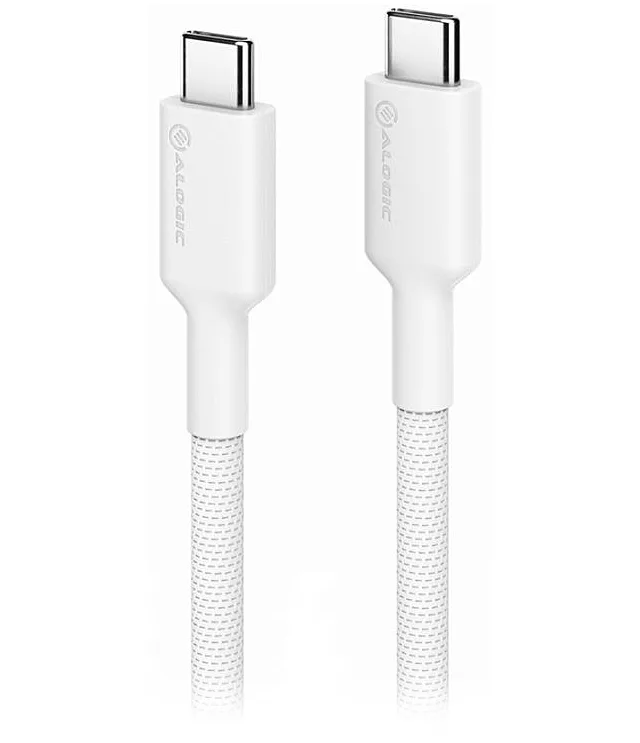 ALOGIC ALOGIC ELPCC201-WH White Elements Pro USB 2.0 USB-C to USB-C Cable 1m — product photo