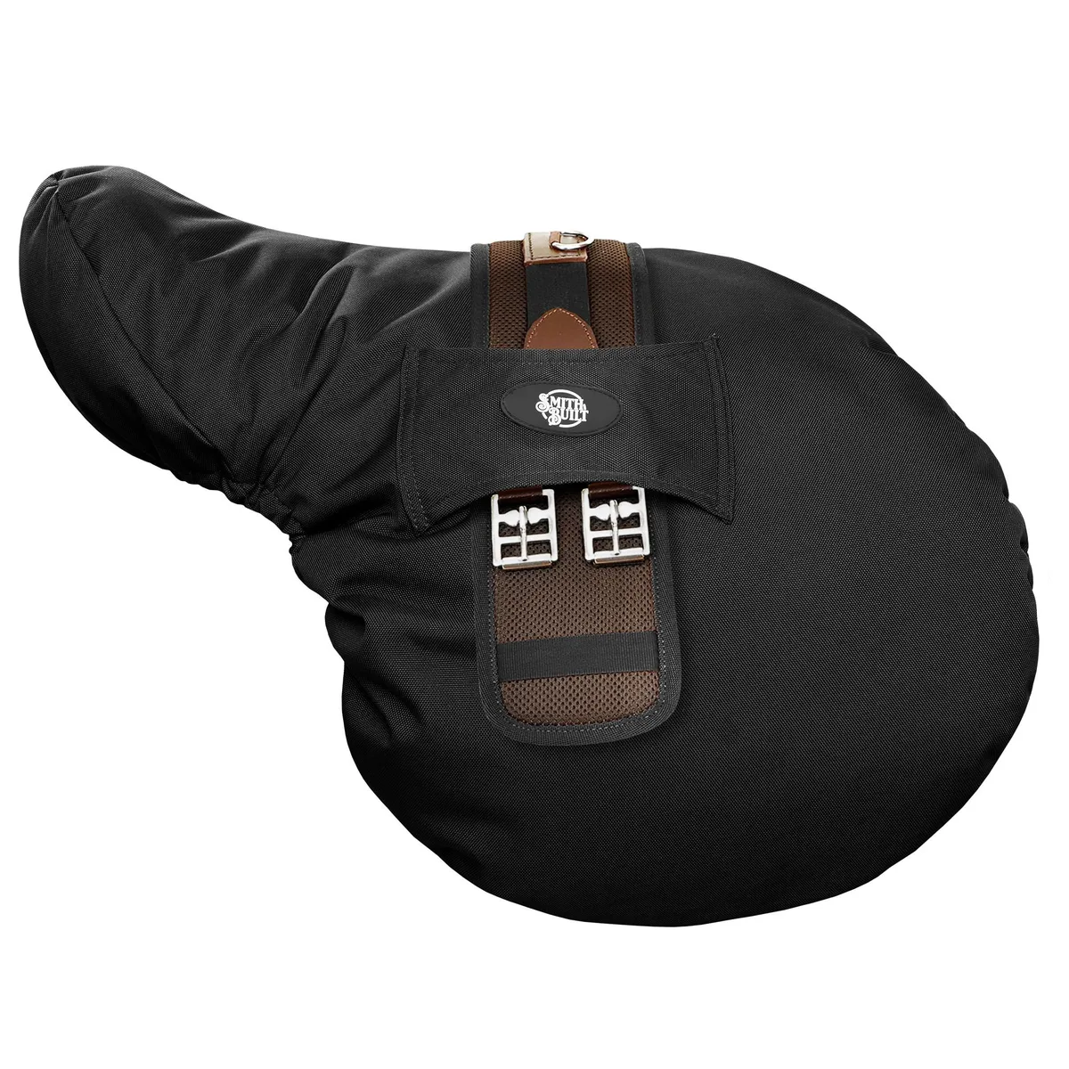 Smithbuilt Smithbuilt English Saddle Cover Black 900D Polyester 240gsm Fleece Lined Sports Protective Gear — product photo