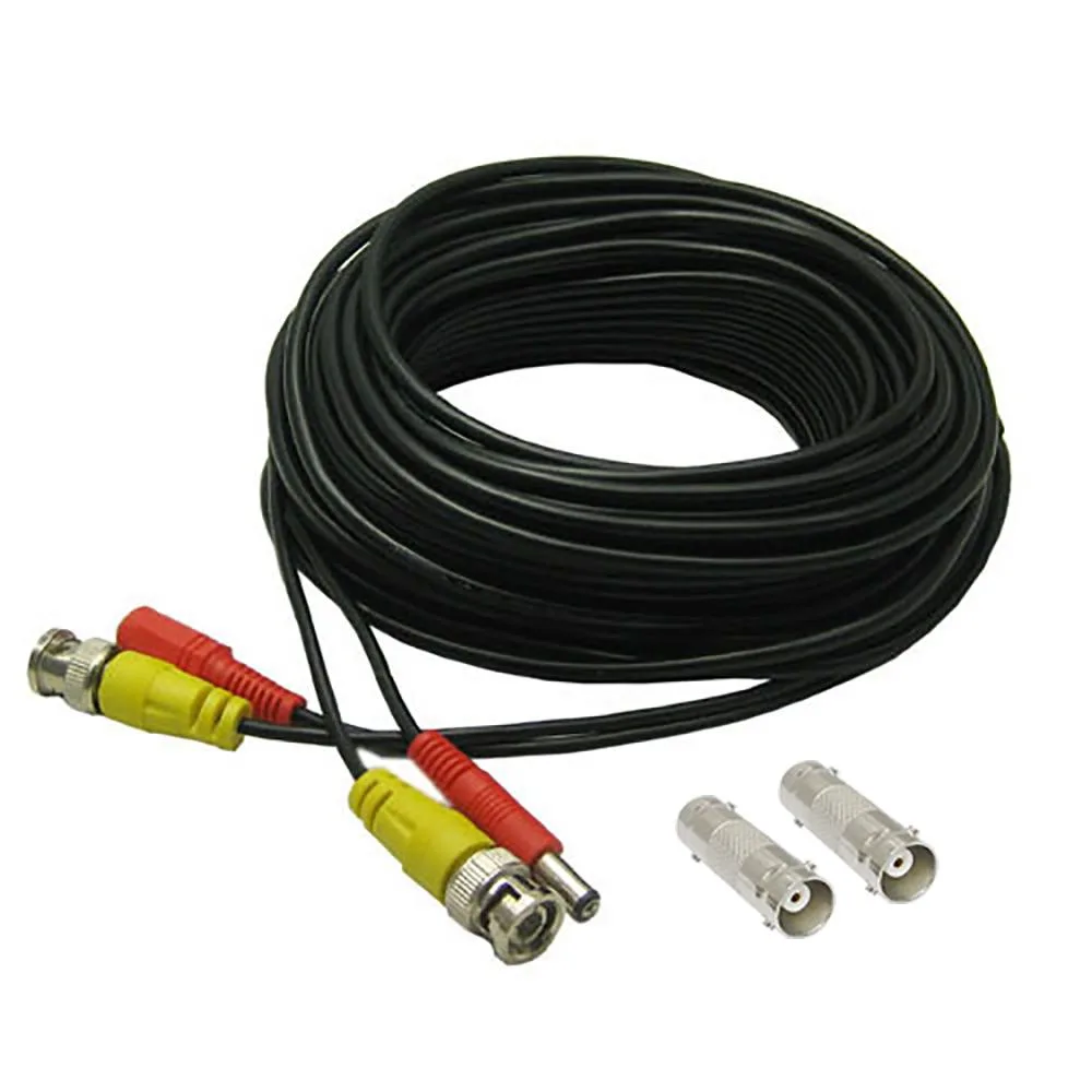 SatelliteSale SatelliteSale CCTV-20-Ft BNC Cable Siamese 2-in-1 Video Power Black 20 ft — product photo