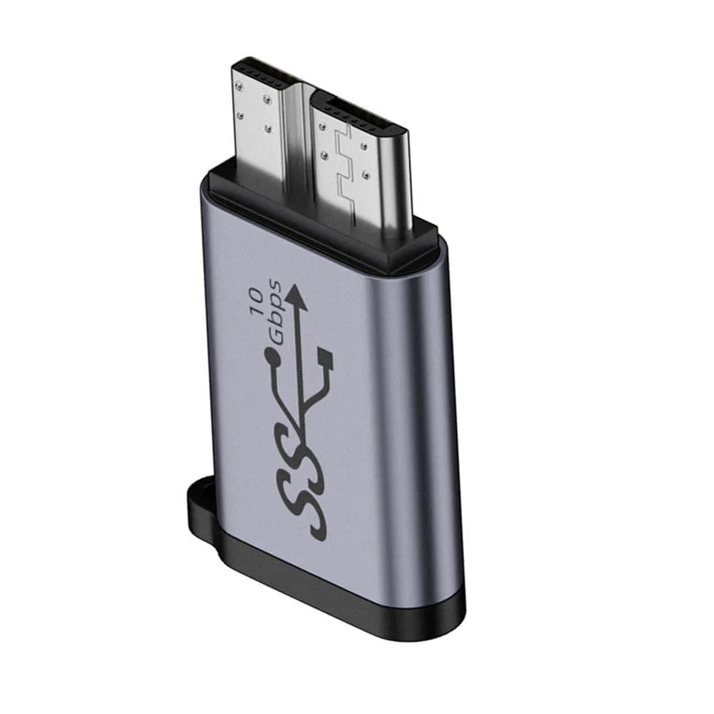 Fervit Fervit USB-C 3.1 Female to Micro USB 3.0 Male 10Gbps Data Adapter with Chain — product photo