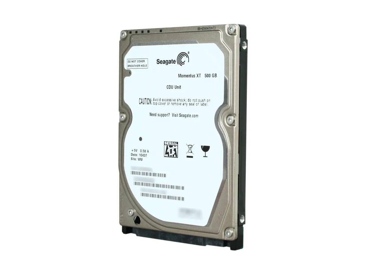 Seagate Seagate Momentus XT ST95005620AS 500GB 7200 RPM 32MB SATA 2.5" laptop hard drive — product photo