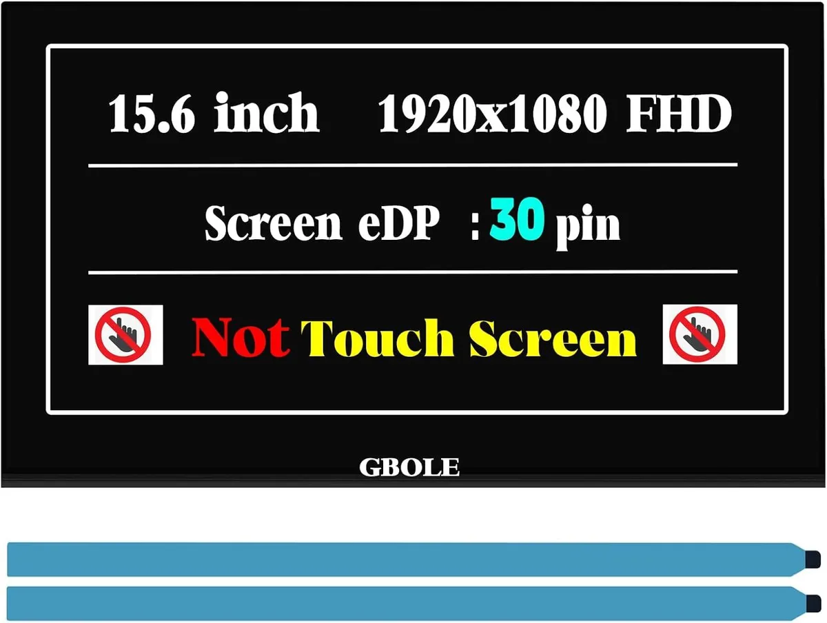 NUOLAISUN NUOLAISUN 15.6" 1920x1080 IPS FHD 30Pin Laptop Screen — product photo