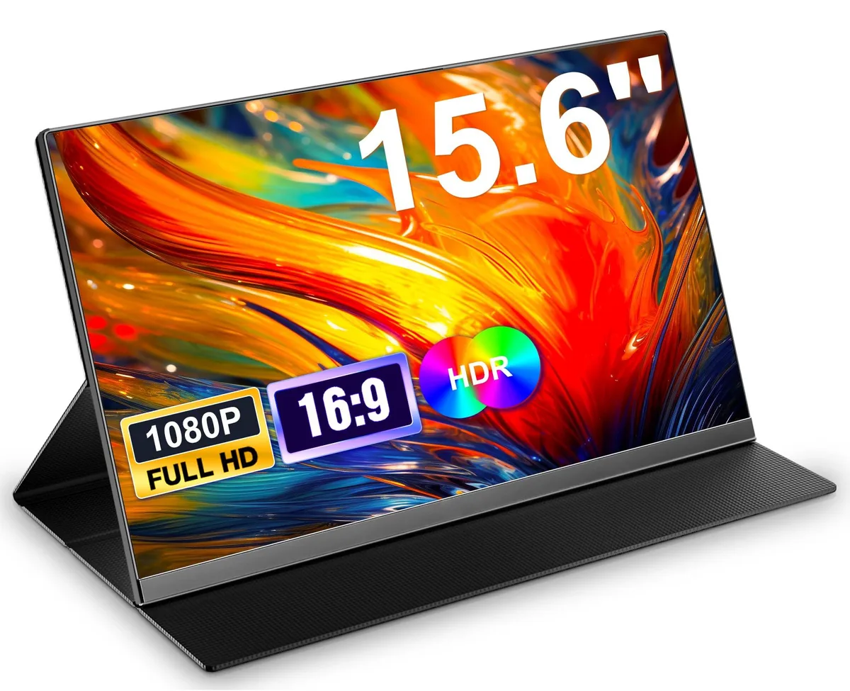 Laptomo Laptomo 15.6" FHD 1080P Portable Monitor USB-C HDMI 2.0 Magnetic Cover — product photo