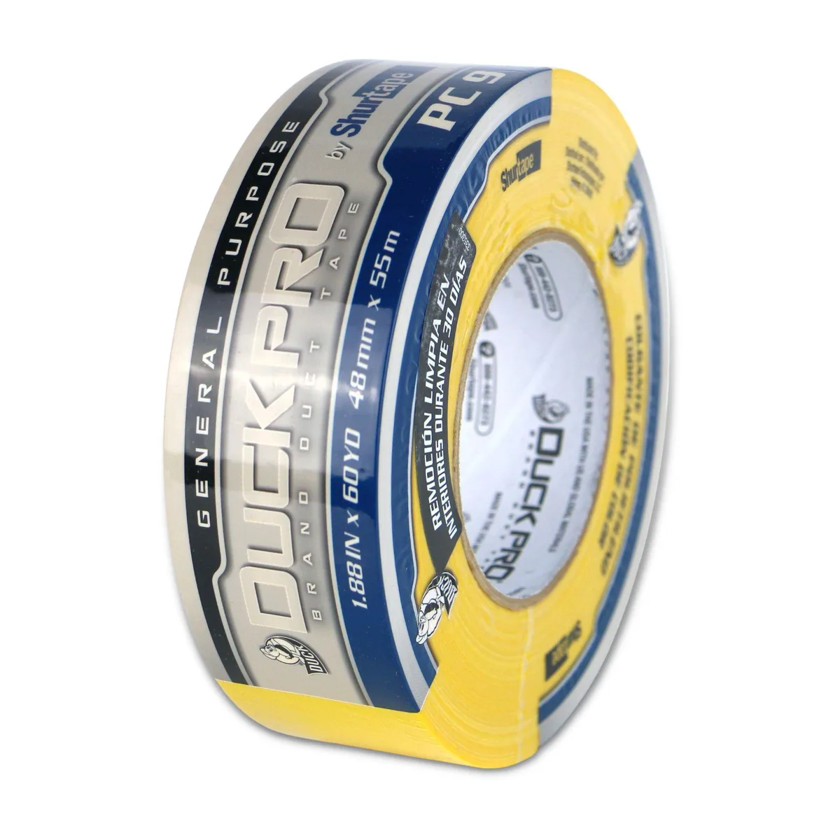 SHURTAPE TECHNOLOGIES, INC. SHURTAPE TECHNOLOGIES, INC. PC-9C Duck Pro Duct Tape Yellow 48mm x 60 yds — product photo