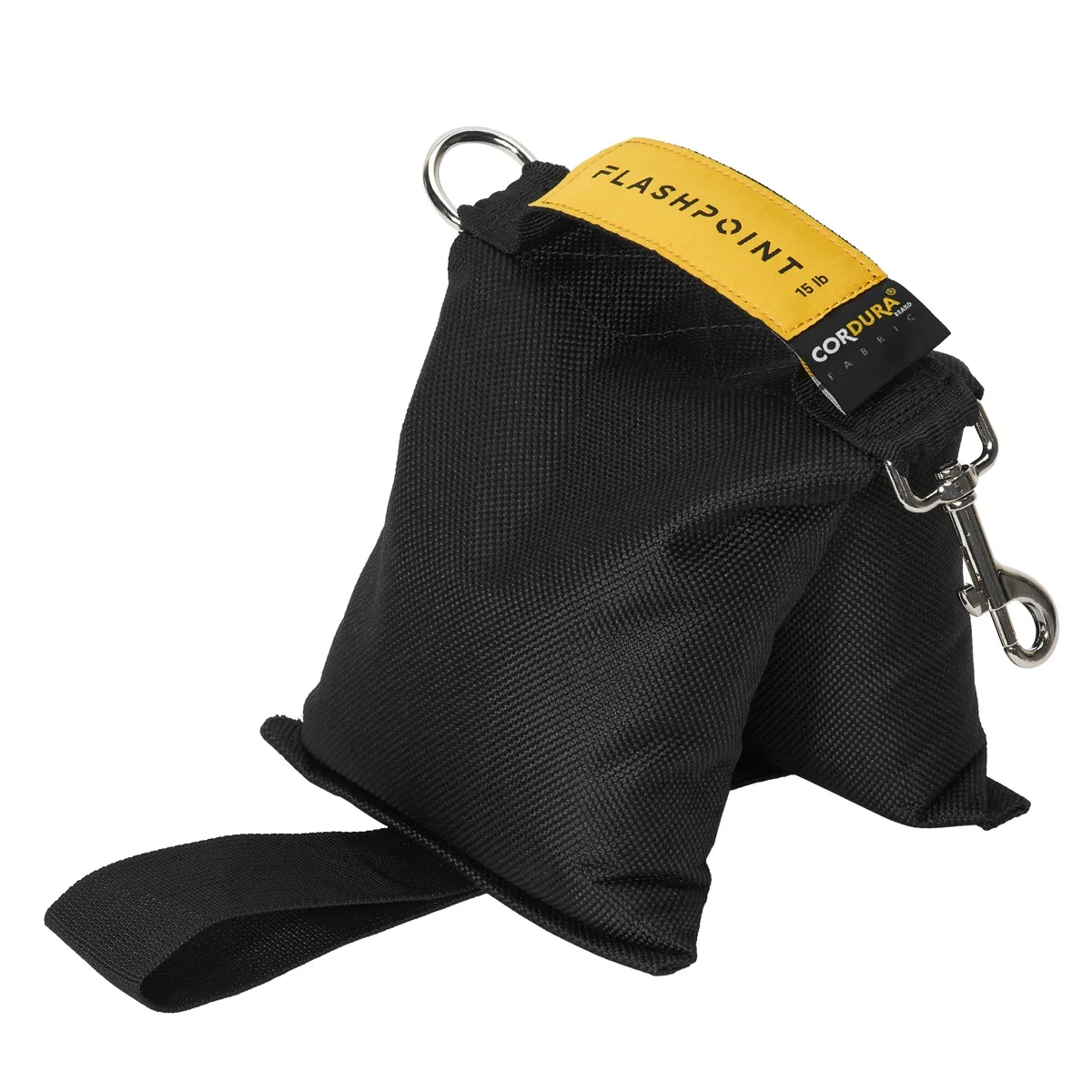 Flashpoint Brand Flashpoint Brand 15 lbs Water-Resistant Cordura Nylon Saddle Shot Bag, Black — product photo