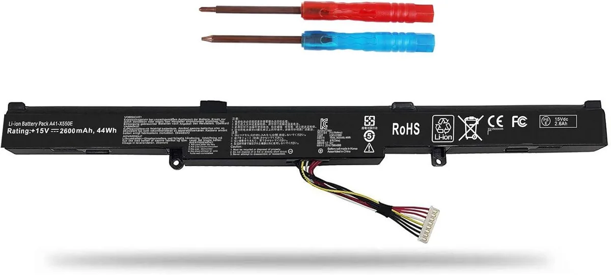 LXHY LXHY A41-X550E 15V 2600mAh laptop battery — product photo