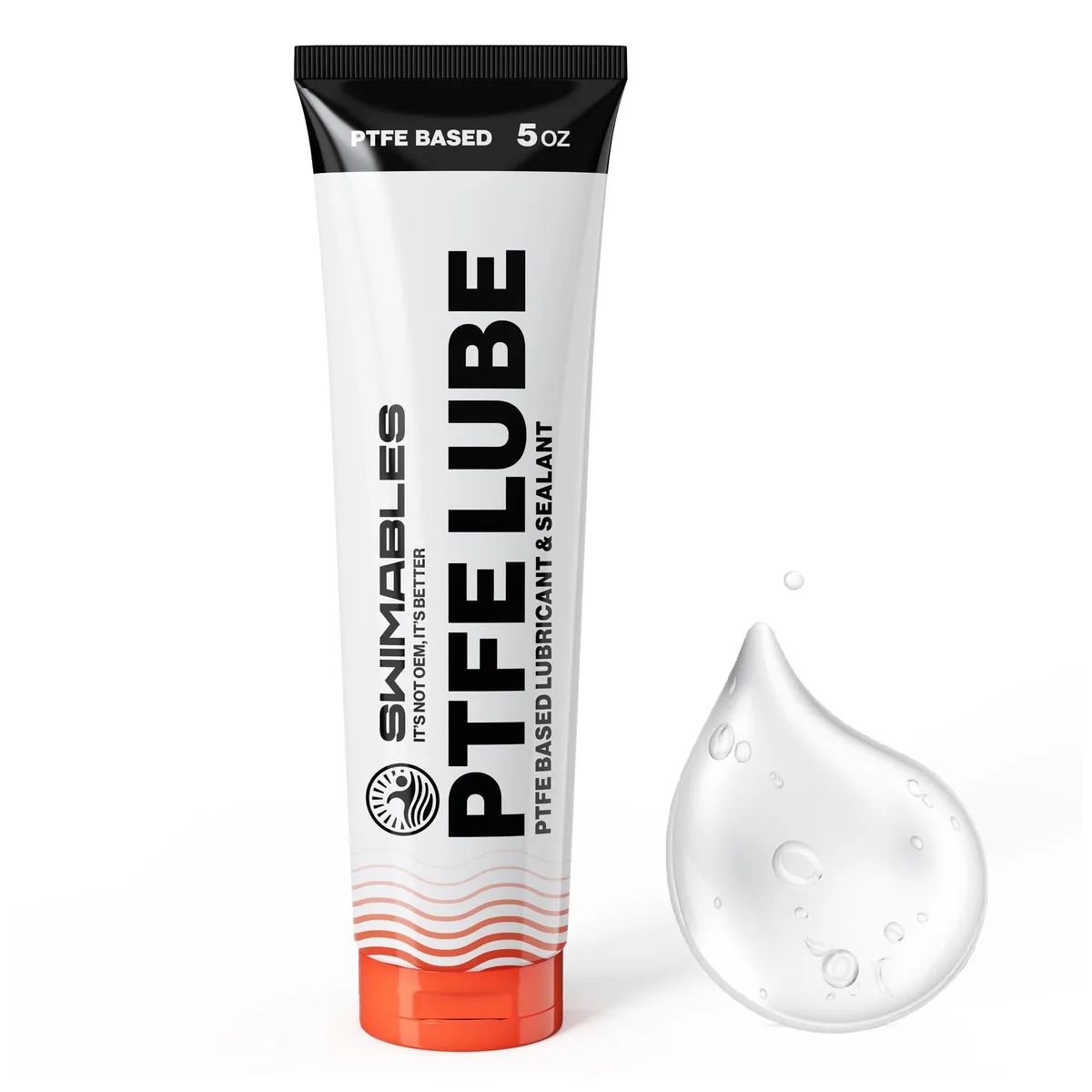White 5oz tub of PFAS-free ceramic PTFE grease