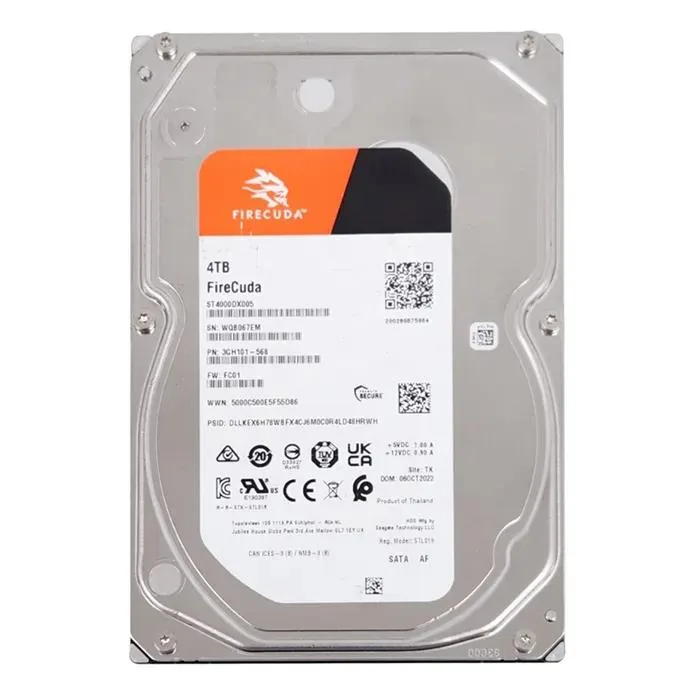 Seagate Seagate FireCuda ST4000DX005 4TB 7200 RPM 256MB Cache SATA 3.5" internal hard drive — product photo