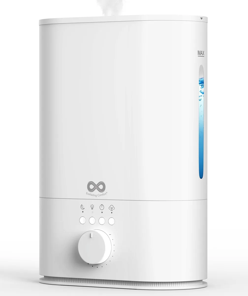 MAXI-MATIC 6L Ultrasonic Cool Mist Humidifier White 50hr Runtime 360° Nozzle — product photo