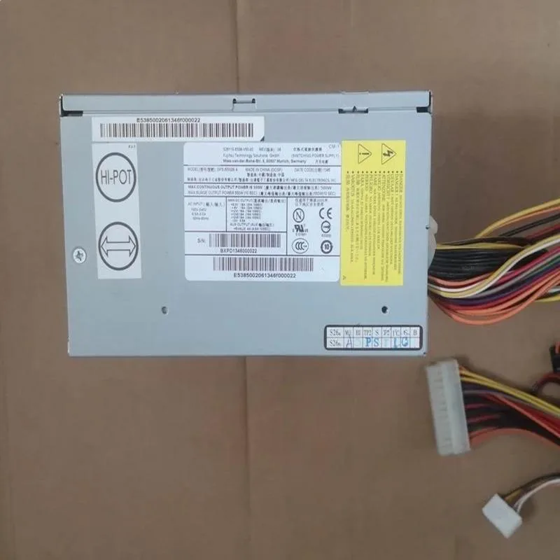 KHACHIMO KHACHIMO CELSIUS W480 M720 500W Power Supply DPS-500QB A S26113-E538-V50-02 — product photo
