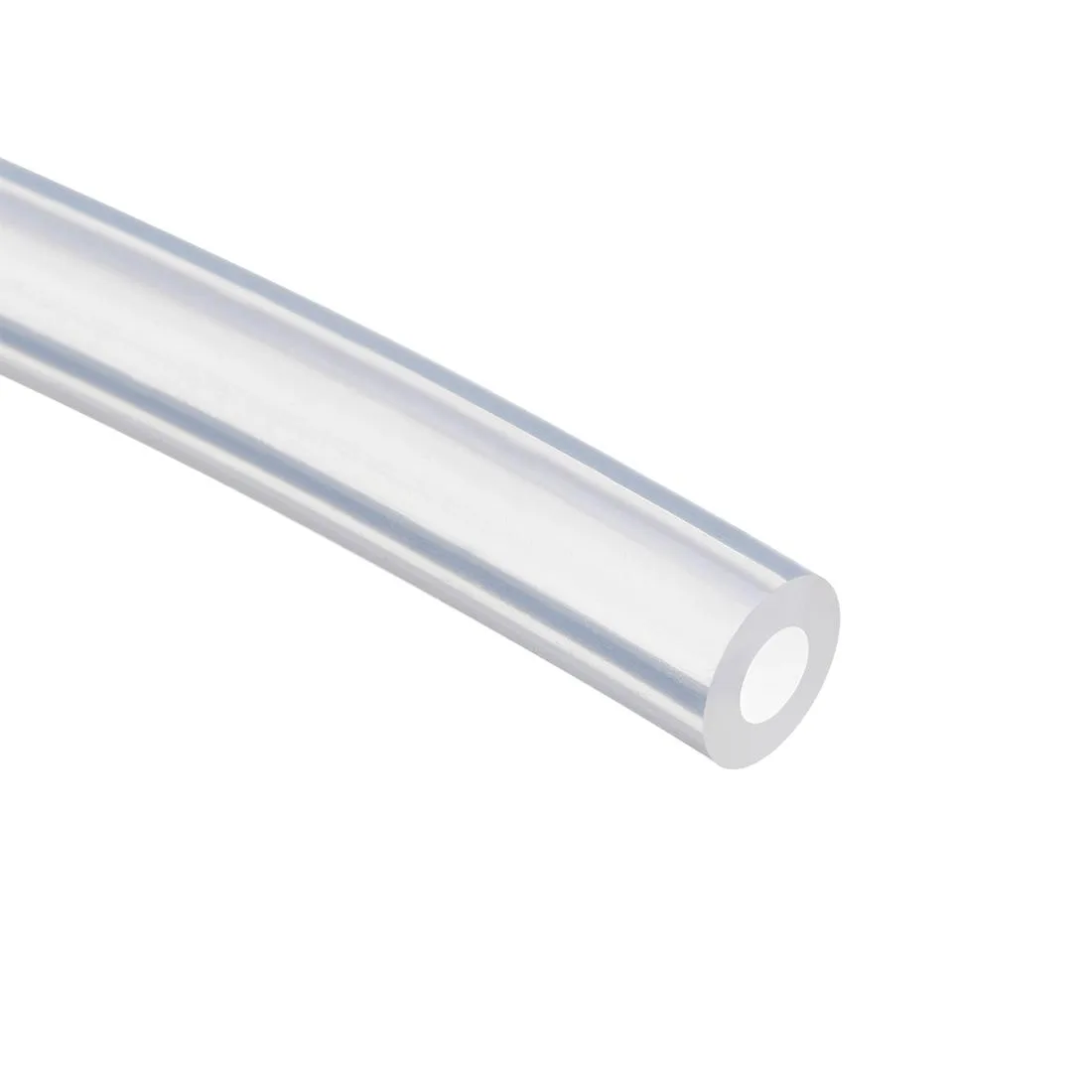 Clear flexible silicone tube 5mm inner 10mm outer diameter 1m length