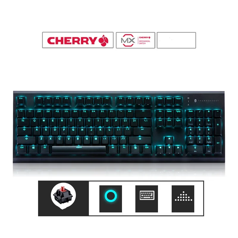 Thunderobot Thunderobot KG5104 Cherry MX Red Mechanical Gaming Keyboard — product photo