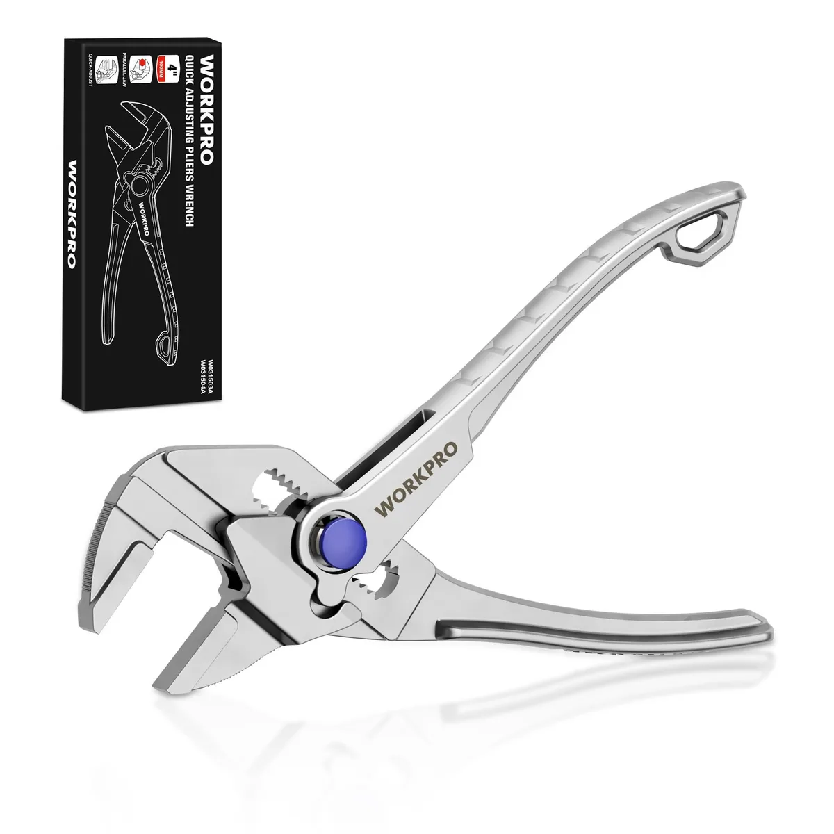 Twelve silver steel mini pliers wrenches, four-inch length, parallel smooth jaws, compact EDC tool